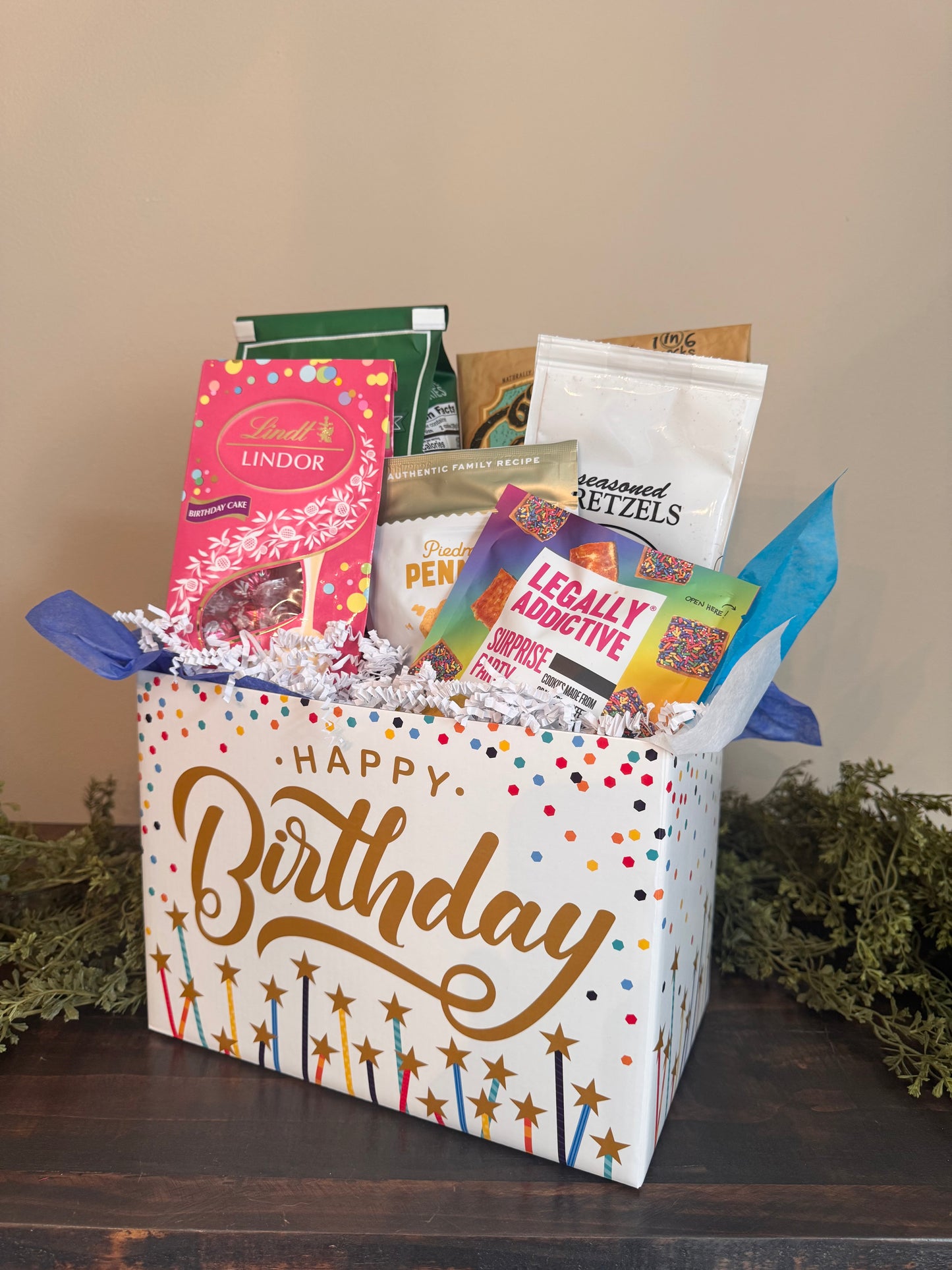 Happy Birthday Gift Basket Box