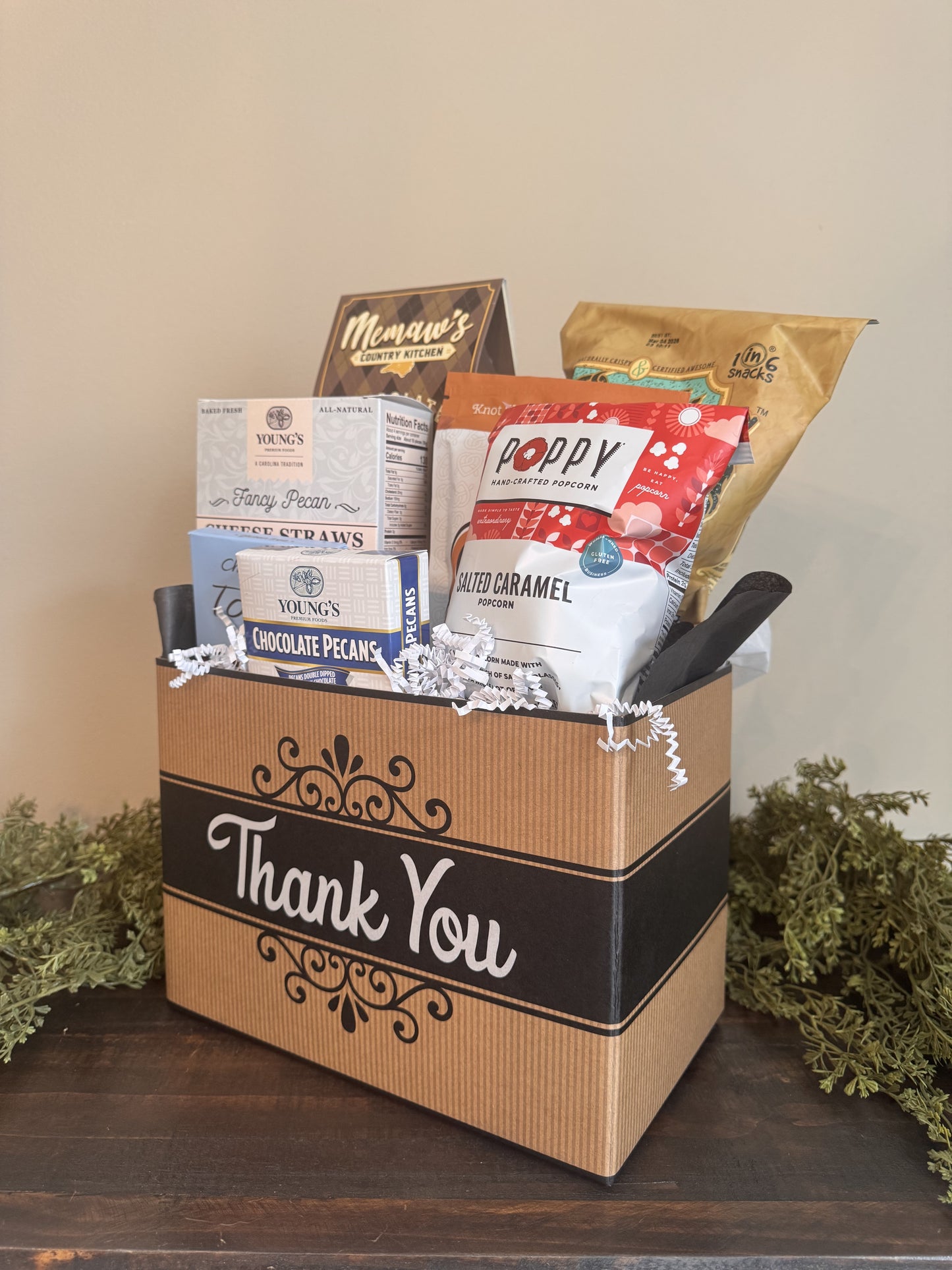 Gourmet Thank You Gift Basket Box