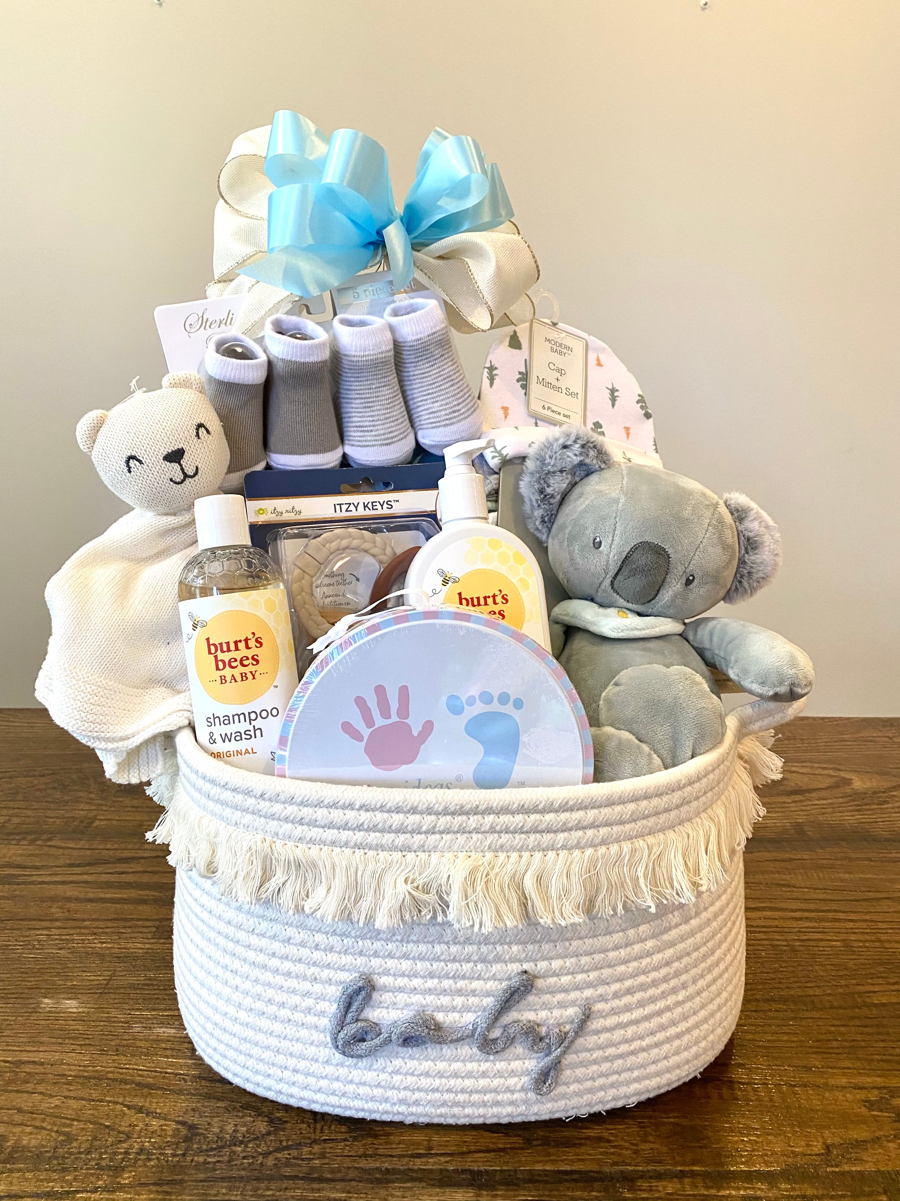 Gift Basket For Newborn Baby Boy Basket New Born Gifts A Gift