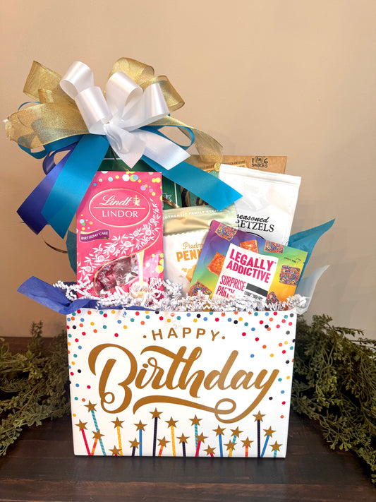 Happy Birthday Gift Basket Box
