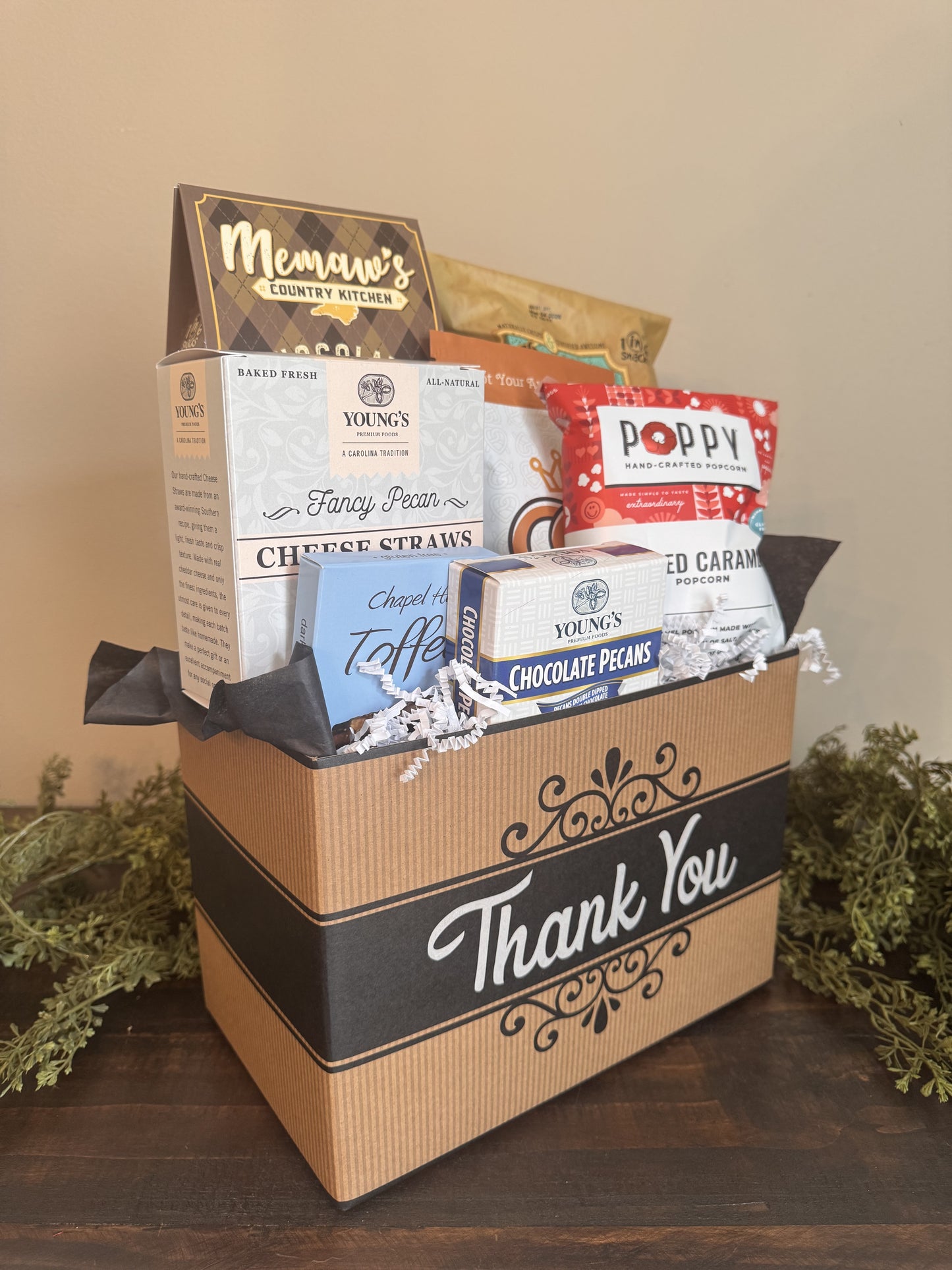 Gourmet Thank You Gift Basket Box