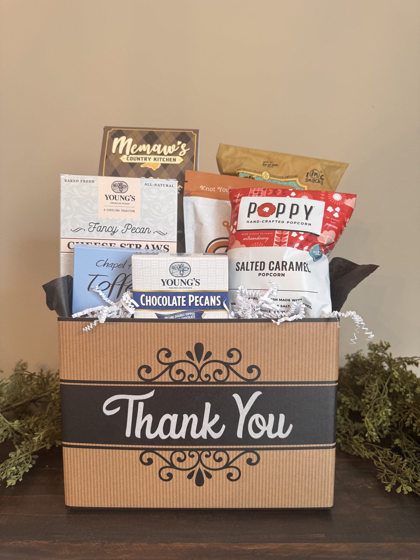 Gourmet Thank You Gift Basket Box