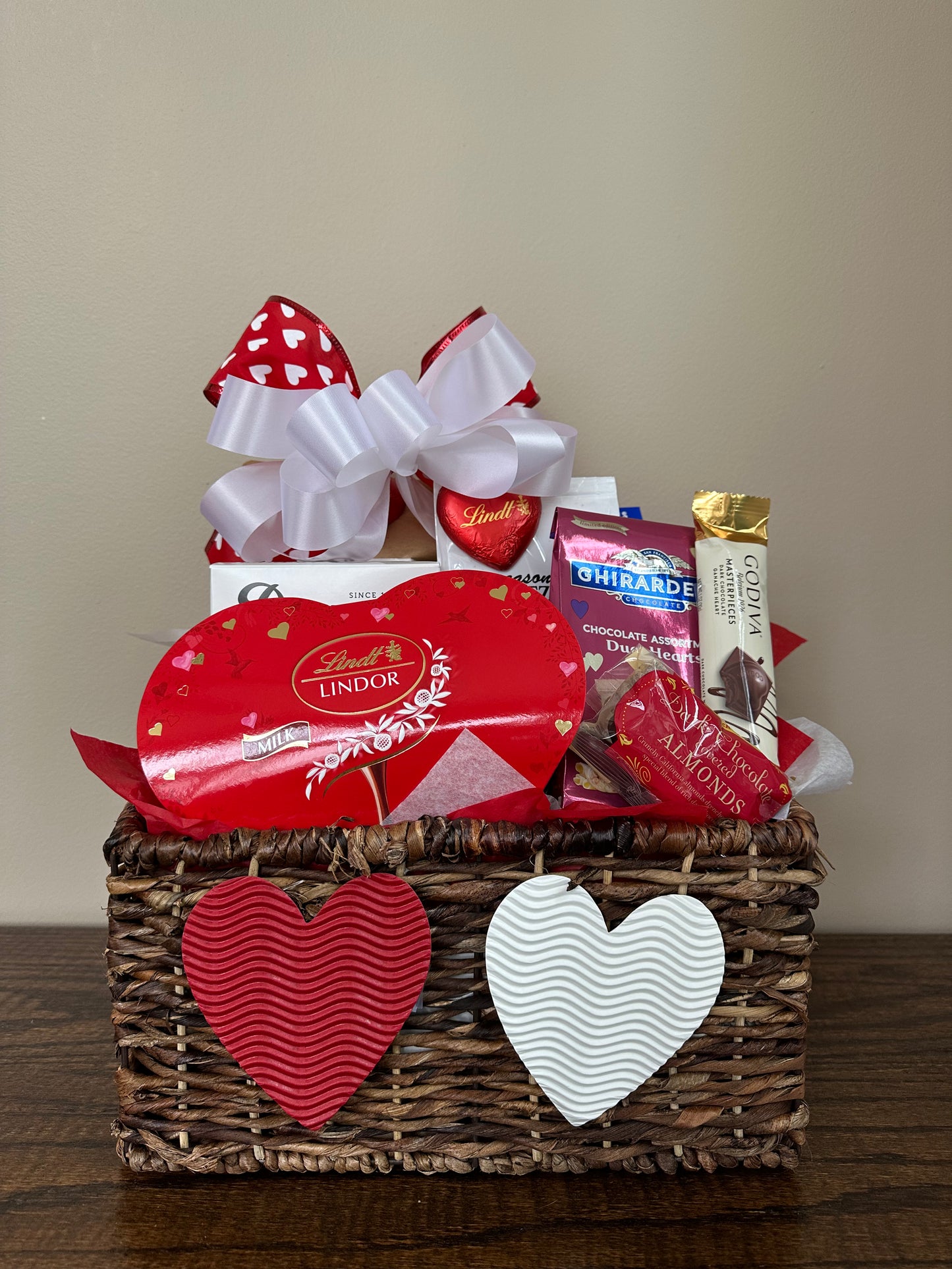 Sweet and Savory Valentine Basket – A Gift Basket Full by Carolina Gift  Baskets